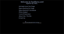 Desktop Screenshot of heatherw.com